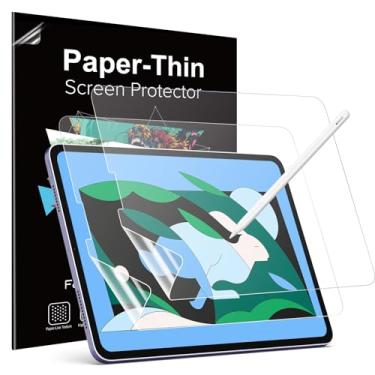 Imagem de MoKo Pacote com 2 protetores de tela de papel para iPad Air 5ª/4ª geração (2022/2020)/iPad Pro de 11 polegadas (2022/2021/2020/2018), escreva e desenhe como em papel fosco antirreflexo, compatível com