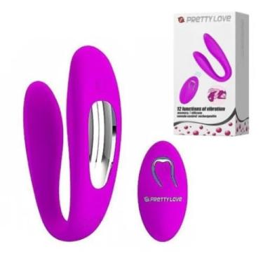 Imagem de Vibrador De Casal 10 Vibrações Com Controle Wireless Estimulador Flexível Recarregável [ROXO] 5999