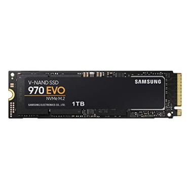 Imagem de SSD Samsung (MZ-V7E1T0BW) 970 EVO 1TB - M.2 NVMe - SSD com Tecnologia V-NAND, Preto/Vermelho