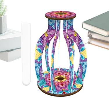 Imagem de Kits De Pintura Com Strass - Vaso de Arte com Cristais Strass para Pintura - Acessório Decorativo De Mesa Feito À Mão Para Iniciantes E Todas As Idades