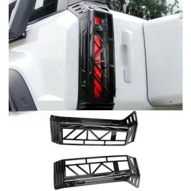 Imagem de Capa de luz traseira compatível com kits de estilo iCAR03 Farol de neblina traseira de carro capa de decoração de farol kit de corpo de farol traseiro (preto brilhante)