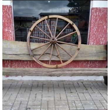 Imagem de Lustre roda de carroça - rusticom