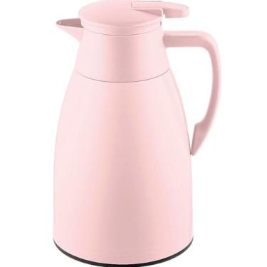 Imagem de Garrafa Térmica 1L Aço Inox Com Isolamento A Vácuo Sete Estrelas, Rosa