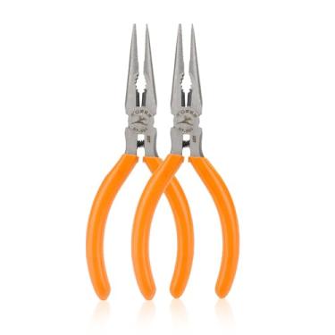 Imagem de Rongon Alicate De Bico Fino Pequeno, Mini Longo 5" Com Cortador Arame, Conjunto 2 Joias, Ferramentas Artesanais Para Cortar E Dobrar Artesanato, Placa Circuito Impresso, Trabalho Em Áreas Apertadas