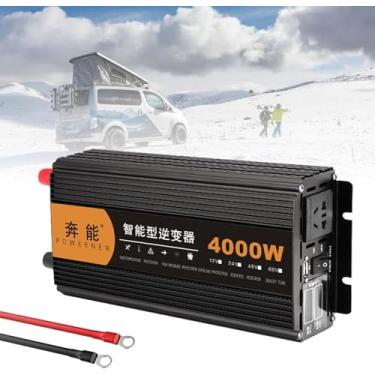 Imagem de Inversor De Energia Inteligente Inverter 3200w-15000w, Dc (12v / 24v) Para Ac (220-240v), Inversor De Onda Senoidal Pura Com Soquete Universal De Porta Usb, Para Laptop, Telefones C, 12000w, 12V