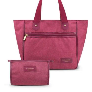 Imagem de Kit De Necessaire E Bolsa Joy - Jacki Design Vinho