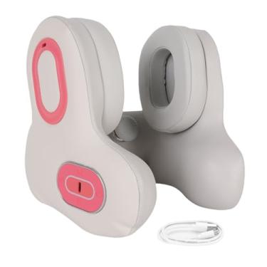 Imagem de ASHATA Travesseiro de Pescoço de Viagem Com Fone de Ouvido Bluetooth, Travesseiro de Música Em Forma de Aquecimento Em U para Suporte da Cabeça, Cancelamento de Ruído, para Carro de