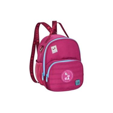 Imagem de Lancheira Térmica Luluca Transversal Costas Juvenil Escolar, Rosa