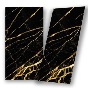 Imagem de Kit 6 Placas Adesivas Mármore Parede 3D Porcelanato Lavável - Tribosho