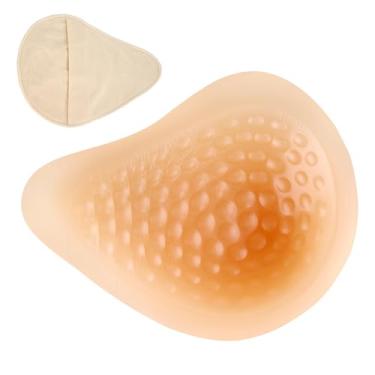 Imagem de Polreta Prótese De Mama Artificial Pós-Mastectomia, Sutiã Espiral Feminino Com Formato Simétrico Silicone Para Natação (1 Peça)