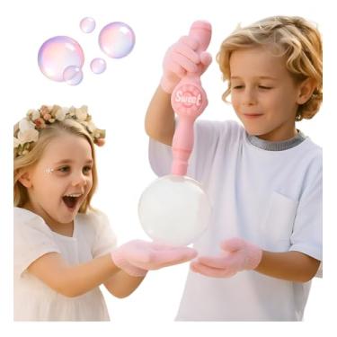 Imagem de Pistola de Bolhas de Sabão e Fumaça Automática Brinquedo Bolha Varinha Máquina De Criar Bolhas