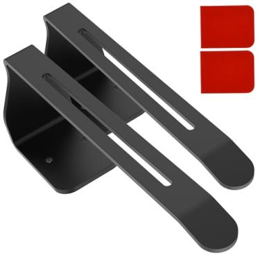 Imagem de Pacote com 2 organizadores de tampa de copo de liga de alumínio organizador horizontal para tampa de copo sob o armário gancho autoadesivo para tampa de copo organizador de armazenamento de tampa de