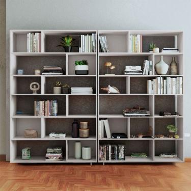 Imagem de Estante para Livros 10 Prateleiras Branco Bke 26 - Brv