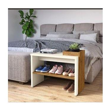 Imagem de Sapateira Londres para hall de entrada com assento Decore Móveis - Bea