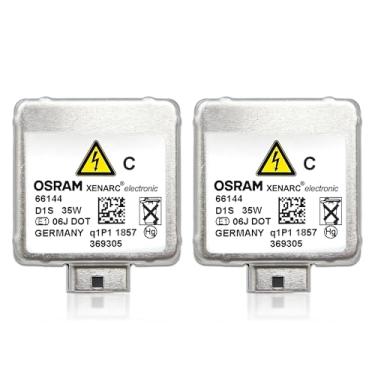 Imagem de DAMA Automotive Lighting OEM D1S Original Xenarc Xenon HID Farol Lâmpada 66144 85V 35W PK32d-5 4300K | Pacote com 2