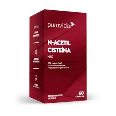 Imagem de Puravida Antioxidante NAC 600mg N-Acetil Cisteina 60 cápsulas