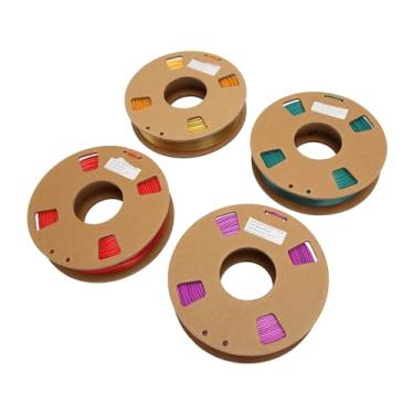 Imagem de aqxreight 4pcs Dual Color Pla Filamento 1,75 Mm para Impressão 3D Desempenho Livre de Entupimento Ideal para Iniciantes e Profissionais