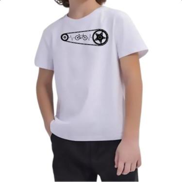 Imagem de Camiseta Infantil Batimento cardiaco catraca bicicleta - Alearts, 6