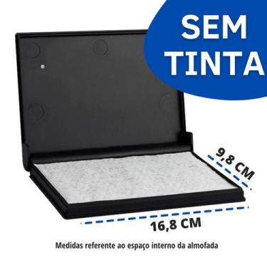 Imagem de Almofada para Carimbo Grande Sem Tinta 9,8 x 16,8 cm  - Radex