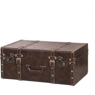 Imagem de Mala Vintage Malas Vintage, Malas, Adereços De Fotografia, Decorações De Armazenamento, Malas Retrô, 3 Estilos, Brown, 60x40x26cm