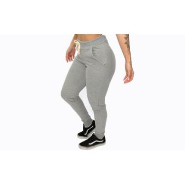 Imagem de Calça Jogger Feminina Moletom Cintura Alta Skinny Slim Sport - B2T, P,