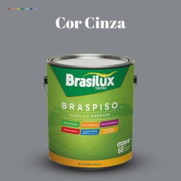 Imagem de Tinta Piso Externa Acrílica Cores 3,2 litros Lavável Antimofo Brasilux