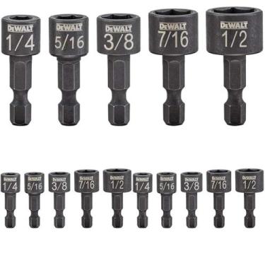 Imagem de Conjunto de Bits de Impacto DEWALT DWAIND-5 - 5 Peças (Pacote com 3)