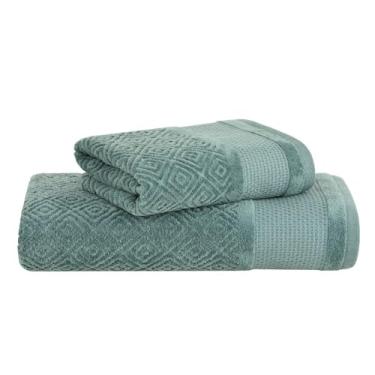 Imagem de Jogo de Toalhas Buddemeyer Kyoto Banho Verde 2 peças