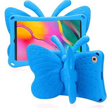 Imagem de Simicoo Capa infantil para Samsung Galaxy Tab A 10.1 2021 2019 com suporte para crianças, leve, EVA resistente, à prova de choque, resistente, compatível com crianças, capa completa para Samsung Tab A