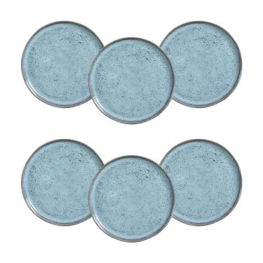 Imagem de Conjunto de Pratos para Pão Porto Brasil Bio Breeze - 6 Peças	