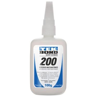 Imagem de Super Cola Instantânea 200 Alta Viscosidade 100g - Tekbond