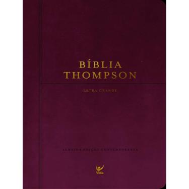 Imagem de Biblia Thompson - Letra Grande - Com Indice - Capa Luxo Vinho