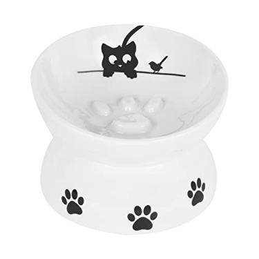 Imagem de Vencer Tigelas de alimentação lenta para gatos/cães pequenos, tigela elevada para comida de gato/cachorro/tigela de água, prato elevado para cães e gatos, tigelas para animais de estimação para gatos