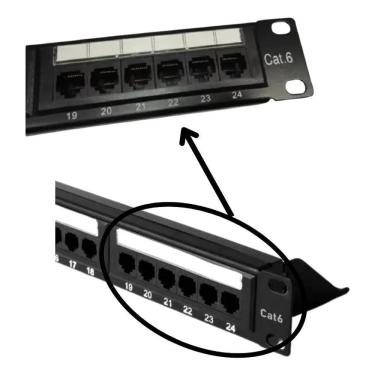 Imagem de Patch Panel Cat6 Rj45 24Portas Certifica Fluke Rede
