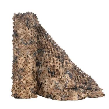 Imagem de Tencen Rede de camuflagem personalizada de malha dupla para decoração de caça, pátio, para-sol, foto, acampamento, fazenda de peixes, fábrica, exposição, pano de fundo, cortina de paintball, 1.5X8M
