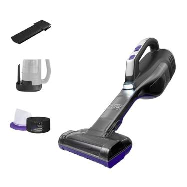 Imagem de BLACK+DECKER Aspirador de pelos de animais de estimação Dustbuster Reveal, aspirador de mão, sem fio, portátil para casa e carro, recarregável, luz LED, sucção potente, inclui escova para animais de