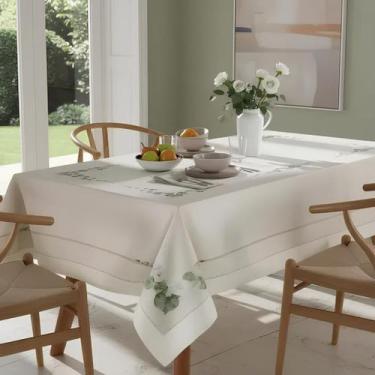 Imagem de Toalha de Mesa Retangular 8 Lugares Com Proteção Contra Manchas - Dohl