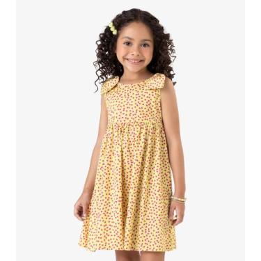 Imagem de Vestido em Popeline Rovi Kids Bege - Rovitex Kids, 10, Bege