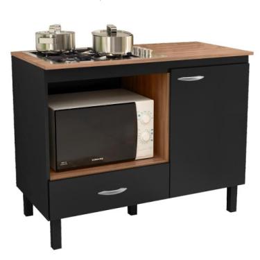 Imagem de Balcão Cozinha Cooktop Blane 105cm com 1 Porta e 1 Gaveta - Dacheri, P