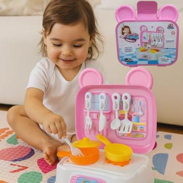 Imagem de Mini Maleta Cozinha Infantil Brinquedo Portatil Educativo - UNIK TOYS