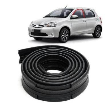 Imagem de Borracha Vidro Canaleta Dianteira Esquerda Direita Etios 13 - Uniflex