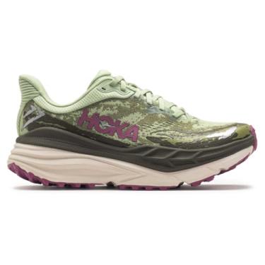Imagem de HOKA ONE ONE Tênis feminino Stinson 7, Semente Verde/Raiz de Beterraba, 6.5