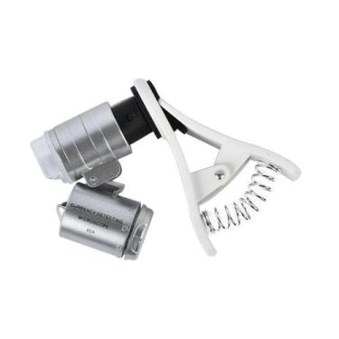 Imagem de Clipe de microscópio para celular com zoom 60x com luz UV - Lightbek O