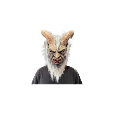 Imagem de Máscara de látex Devil Demon, fantasia de Halloween, tamanho adulto - 