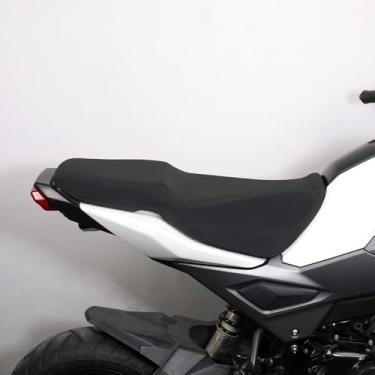 Imagem de xitomer Almofada de assento + capa compatível com Grom MSX 125 2016-2021 almofada de assento de motocicleta espuma + capa de assento