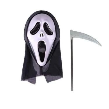 Imagem de Fantasia Pânico Com Foice Halloween Carnaval Festa (Máscara + Foice)