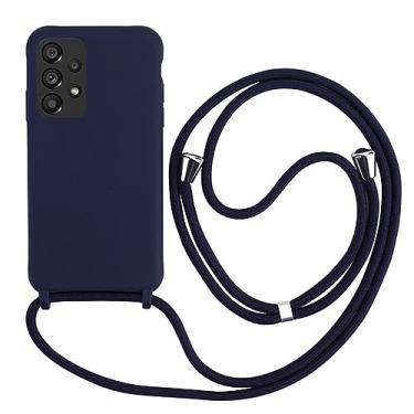 Imagem de Capa de cordão para Samsung Galaxy A54 A14 A13 A33 A53 A73 A12 A52 A32 A51 A71 S23 S22 S21 Plus Note 20 Ultra S20 FE Capa macia, azul escuro, para Samsung S23Ultra