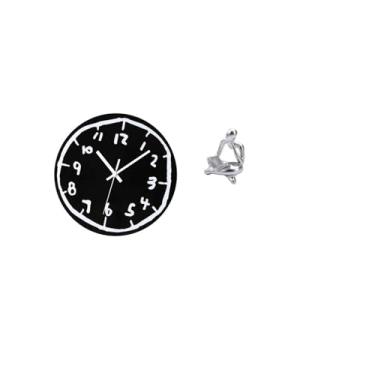 Imagem de Fenteer Relógio de Parede de Acrílico Minimalista Moderno E Estátua de Pensador Abstrato para Decoração Elegante de Cozinha, Escritório, Sala de Jantar E Sala