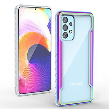 Imagem de Capa protetora de silicone de metal para Samsung Galaxy S22 Ultra 5G S21 Plus S20 A73 A53 A33 Híbrida Acrílico Hard Phone Cover Acessórios, Multi, Para A33