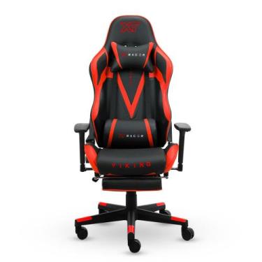 Imagem de Cadeira Gamer Xt Racer Viking Series Apoio De Pés Vermelho